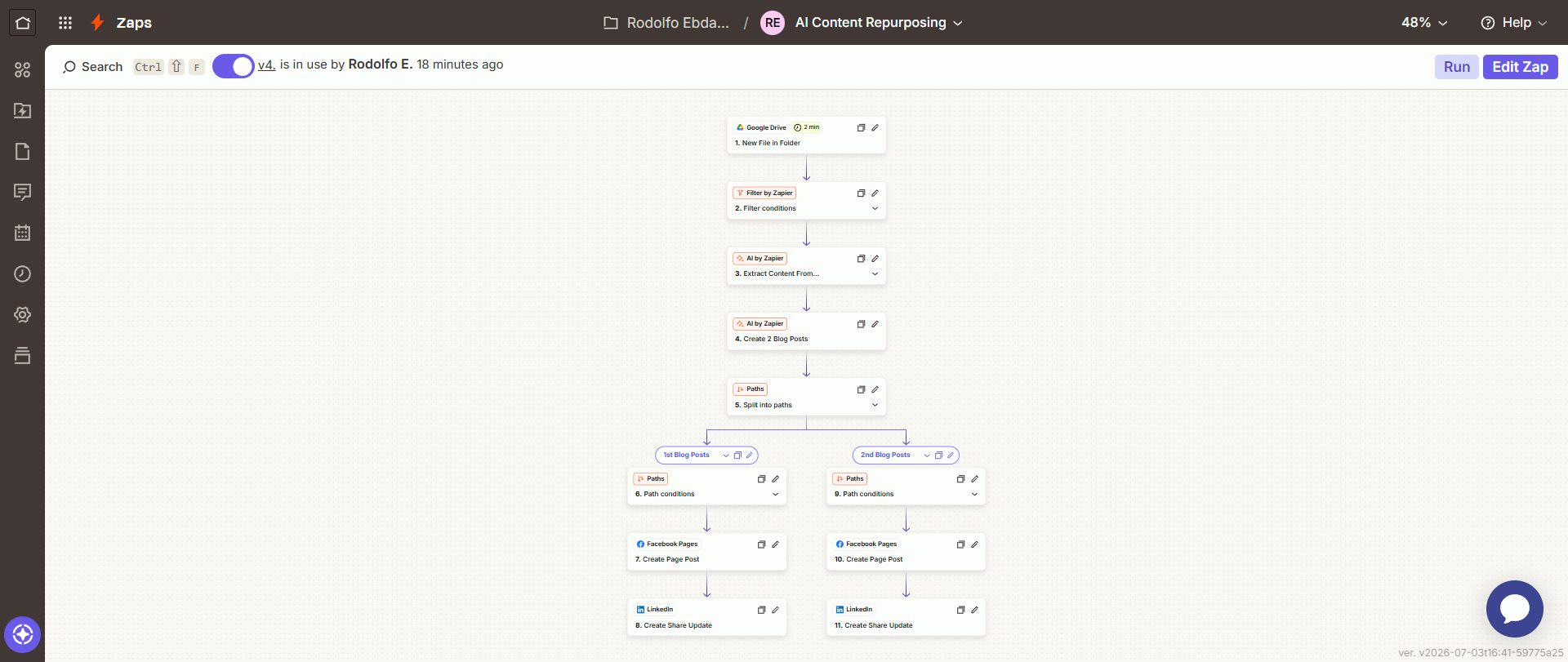 AI Content Repurposing & Social Media Automation — Zapier workflow